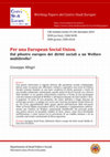 Research paper thumbnail of Giuseppe Allegri, Per una European Social Union. Dal pilastro europeo dei diritti sociali a un Welfare multilivello?, in CSE Working Papers, n. 19, 4. dicembre 2019, ISSN (online): 2384-969X; ISSN (print): 2385-0310. ISBN: 979-12-80042-04-0.