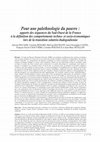 Research paper thumbnail of Pour une palethnologie du pauvre : apports des séquences du Sud-Ouest de la France à la définition des comportements techno-et socio-économiques lors de la transition solutréo-badegoulienne