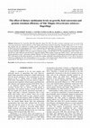 Research paper thumbnail of N US A N T A RA B I O S C I E N C E The effect of dietary methionine levels on growth, feed conversion and protein retention efficiency of Nile Tilapia (Oreochromis niloticus) fingerlings