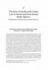 Research paper thumbnail of The Role of Intellectuals within Late-Colonial and Postcolonial Public Spheres