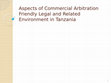 Research paper thumbnail of Aspects of Commercial Arbitration Friendly legal and related20200203 90166 e057qe