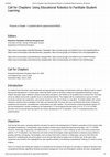 Research paper thumbnail of Call for Chapters: Using Educational Robotics to Facilitate Student Learning Propose a Chapter (/publish/call-for-papers/submit/4625)  Editors Call for Chapters