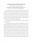 Research paper thumbnail of On Academic Freedom and Freedom of Expression