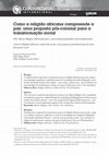 Research paper thumbnail of Como a religião africana compreende a paz uma proposta pós colonial para a transformação social [Conjuntura Internacional - v.16, n.2]