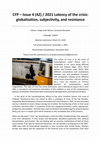 Research paper thumbnail of CFP -Issue 4 (42) / 2021 Latency of the crisis: globalization, subjectivity, and resistance