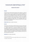 Research paper thumbnail of Comunicación Ágile de Riesgo y Crisis