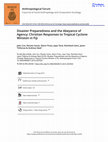 Research paper thumbnail of Disaster Preparedness and the Abeyance of Agency: Christian Responses to Tropical Cyclone Winston in Fiji