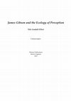 Research paper thumbnail of James Gibson and the Ecology of Perception