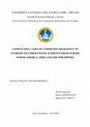 Research paper thumbnail of Conflicting Cases of Community Resilience to Extreme Weather Events: Evidence from Europe, North America, India and the Philippines