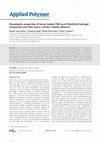 Research paper thumbnail of Viscoelastic properties of borax loaded CMC-g-cl-Poly(AAm) hydrogel composites and their boron nutrient release behavior