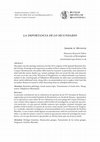 Research paper thumbnail of La importancia de lo secundario