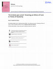 Research paper thumbnail of Ethnos Journal of Anthropology 'Te lo tienes que currar': Enacting an Ethics of Care in Times of Austerity