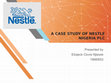 Research paper thumbnail of A CASE STUDY OF NESTLE NIGERIA PLC