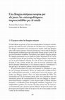 Research paper thumbnail of Una llengua mitjana europea per als joves: les 'micropolítiques' imprescindibles per al català [Una lengua mediana europea para los jóvenes: las 'micropolíticas' imprescindibles para el catalán] [Transmitting a European Medium-Sized Language to Young People: Key Micro-Policies for Catalan]