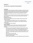 Research paper thumbnail of Short Essay on Organizational Citizenship Behavior