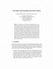 Research paper thumbnail of Description logic reasoning with syntactic updates