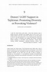 Research paper thumbnail of Donors LGBT support in Tajikistan: Promoting diversity of provoking violence?