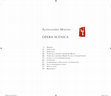 Research paper thumbnail of Alessandro Magini, "Opera Scenica"