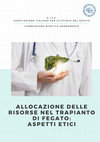 Research paper thumbnail of Allocazione delle risorse nel trapianto di fegato: aspetti etici.