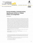 Research paper thumbnail of Fuerzas Armadas y terrorismo. Apuntes para renovar un "debate crónico" en la Argentina