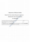 Research paper thumbnail of Quality Management in Business