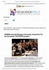 Research paper thumbnail of EUWIIN awards Bologna University researcher for the European TELESTES project