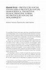 Research paper thumbnail of IDeIAS Nº 32: PROTECÇÃO SOCIAL FINANCEIRA E PROTECÇÃO SOCIAL DEMOGRÁFICA: TER MUITOS FILHOS, PRINCIPAL FORMA DE PROTECÇÃO SOCIAL EM MOÇAMBIQUE?- pp259-265