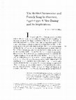 Research paper thumbnail of The Berlin Chansonnier and French Song in Florence, 1450-1490: A New Dating and Its Implications