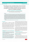 Research paper thumbnail of reeding practice and phenotypic characteristics of indigenous Woyito-Guji goat breeds reared in Nyangatom and Malle pastoral and agro-pastoral districts of SNNPR, Ethiopia