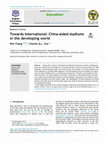 Research paper thumbnail of Towards international: China-aided stadiums in the developing world