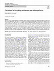 Research paper thumbnail of “Rail villages” in Hong Kong – development ratio and design factors