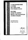 Research paper thumbnail of COMMENT DEFINIR LA PHILOSOPHIE DANS UN CONTEXTE. AUTOUR DES MOTS ‘ARABE’, ‘ISLAMIQUE’, ‘PHILOSOPHIE’