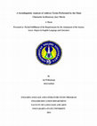 Research paper thumbnail of A Sociolinguistic Analysis of Address Terms Performed by the Main Character in Runaway Jury Movie ENGLISH LANGUAGE AND LITERATURE STUDY PROGRAM ENGLISH EDUCATION DEPARTMENT FACULTY OF LANGUAGES AND ARTS