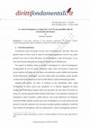 Research paper thumbnail of Lo «stato d’emergenza» ai tempi del Covid-19: una possibile fonte di risarcimento del danno?, in dirittifondamentali.it, 25 marzo 2020