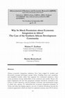 Research paper thumbnail of Why So Much Pessimism about Economic Integration in Africa? The Case of the Southern African Development Community