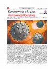 Research paper thumbnail of Koronawirus a kryzys demokracji liberalnej