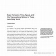 Research paper thumbnail of Expo Fantasies: Time, Space, and the Transnational Vision in Three Late Qing Texts