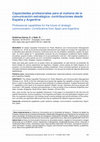 Research paper thumbnail of Capacidades profesionales para el mañana de la comunicación estratégica: contribuciones desde España y Argentina