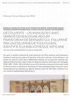 Research paper thumbnail of M.A. Bilotta, Découverte - Un manuscrit avec l’Arbor genealogiae regum Francorum de Bernard Gui, enluminé par un enlumineur toulousain, identifié, dans Cahier de recherche "Manuscrits Juridiques du Midi"