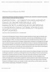 Research paper thumbnail of M.A. Bilotta, Exposition - Le Droit en mouvement dans L’Europe Médiévale: les manuscrits juridiques européens conservés dans les Bibliothèques Portugaises, dans  Cahier de recherche "Manuscrits Juridiques du Midi",  18.02.2016