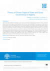 Research paper thumbnail of Theory of Divine Origin of State and Good Governance in Nigeria