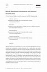 Research paper thumbnail of Rituals, emotional entrainment and national identification: A cross-national study around the European Football Championship.