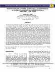 Research paper thumbnail of INVESTIGATING THE LEARNING ACTION CELL (LAC) EXPERIENCES            OF SCIENCE TEACHERS IN SECONDARY SCHOOLS: A MULTIPLE CASE STUDY