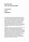 Research paper thumbnail of EPISTEMOLOGIA PROF. MAG. MARTA BAYARRES La biomedicina SALUD ENFERMEDAD