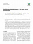 Research paper thumbnail of Assessment of Groundwater Quality in the Talensi District, Northern Ghana