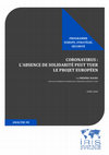 Research paper thumbnail of Coronavirus : l'absence de solidarité peut tuer le projet européen