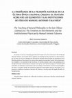 Research paper thumbnail of Abel Marcelo Aravena Zamora, La enseñanza de la filosofía natural en la última época colonial chilena: el Tratado acerca de los elementos y las Instituciones de física de Manuel Antonio Talavera