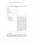 Research paper thumbnail of The Effect of Application of Language Teachers' Reflective Practices on Teaching Strategies