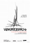 Research paper thumbnail of Werkstattgespräche mit dem Zentrum für Politische Schönheit. 10.05. 2016