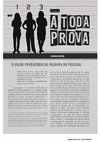 Research paper thumbnail of O valor probatório da palavra do policial